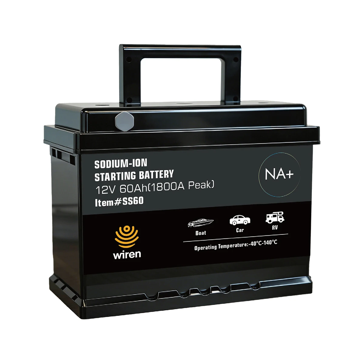 12V 60Ah 1800 CCA Sodium Starting Battery 12V 60Ah 1800 CCA Sodium Starting Battery