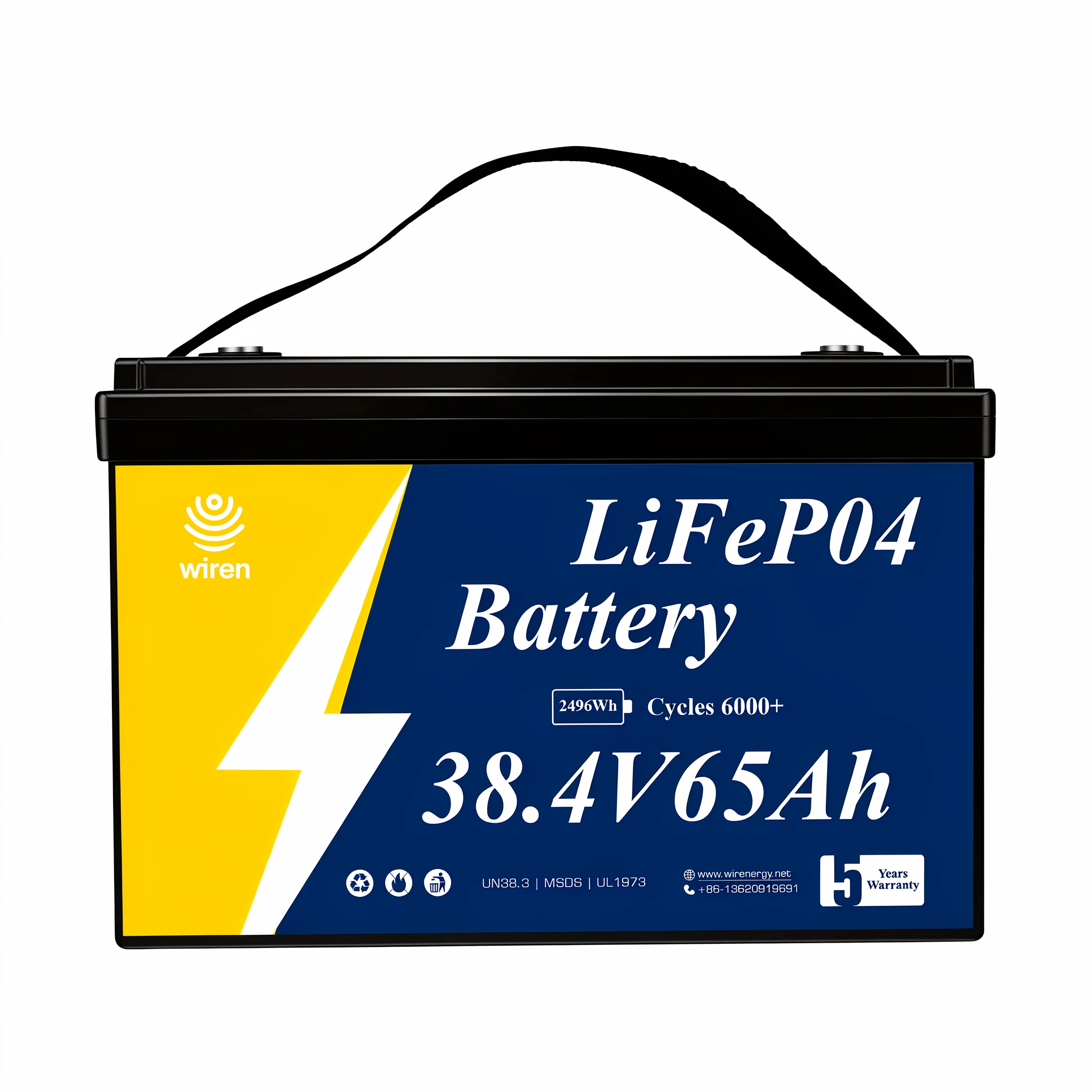 38.4V 65Ah Group 31 180A LiFePO4 fishing boat battery 38.4V 65Ah Group 31 180A LiFePO4 fishing boat battery